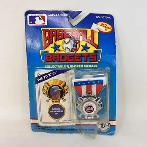 Vintage Kiscom Baseball Badgets Darryl Strawberry New York Mets - Picture 1 of 2