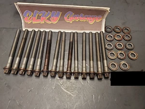 E46 E39 M52TU M54 OEM Cylinder Head Bolts Washers Set 11121740065 11127550856 - Bild 1 von 5