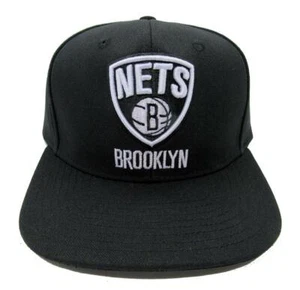 Neu Brooklyn Nets Herren Größe OSFA Adidas Snapback flache Krempe Mütze $ 26 - Bild 1 von 4