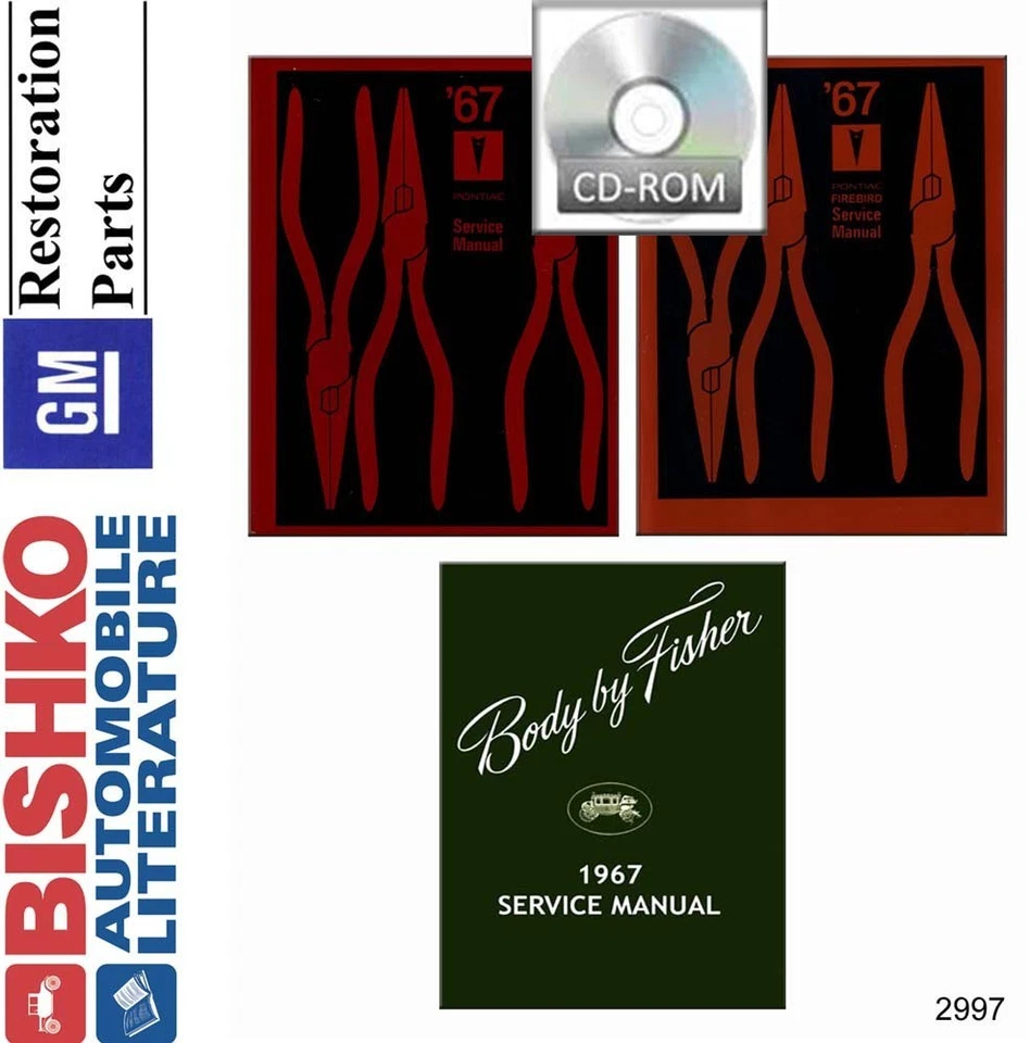 1967 Pontiac Lemans Tempest GTO Shop Service Repair Manual CD - Image 1 of 1