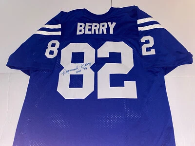 Raymond Berry signed Both sides￼ Jersey HOF- JSA  Custom Jersey Large - Image 1 of 4