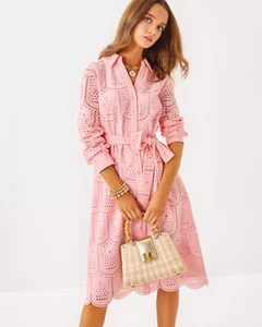 Camicia midi Lilly Pulitzer donna Eira, stile # 018197, taglia 0, rosa musa - Foto 1 di 11