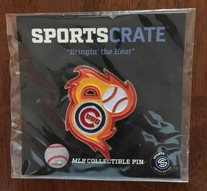 Sports Crate Exclusive Chicago Cubs Bringin' The Heat Pin. MLB 2017 - Picture 1 of 2