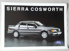 Ford Sierra Sapphire RS Cosworth brochure / brochure c.1988 - 2 roues motrices