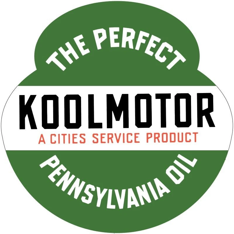 Aceite de motor Cities Service Koolmotor NUEVO letrero 40" de alto troquelado EE. UU. ACERO Foto 1 de 1