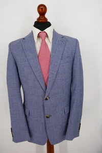 Strellson Extra Slim Fit Sakko Gr.50 Schurwolle Baumwolle Blau Grau Top Zustand - Bild 1 von 9