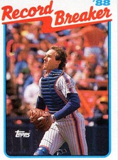 1989 Topps Baseball Record Breaker Gary Carter #3 New York Mets