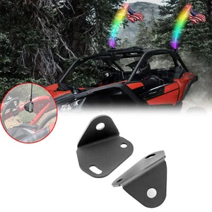 WEISEN UTV Whip Light Flag Pods Mount Brackets For 2017-2025 Can Am Maverick X3 - Picture 1 of 9