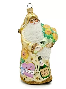 Patricia Breen Oh You Shouldn't Have Gold Santa Frühling Ostern Urlaub Ornament - Bild 1 von 8
