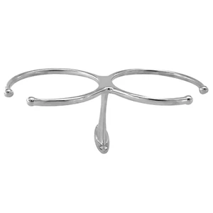ISURE 316 Stainless Steel Open Double Ring Cup Holder Drink Bottle Mount Stand - Picture 1 of 4
