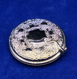 Silver Plated Ladies Powder Compact Vintage - Picture 1 of 6