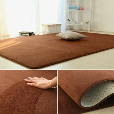 160*60cm Rectangle Hallway Kitchen Non Shed Runner Pad Area Rug Floor Carpet Tan - Image 1 of 4