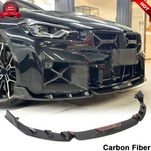 For BMW G87 M2 Coupe 2022UP DRY CARBON FIBER Front Bumper Lip Spoiler Splitters - Foto 1 di 12