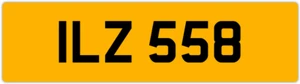 ILZ 558 I 3x3 DATELESS PRIVATE NUMBER PLATE ISAAC IAN IAIN ISLA IVAN IVY IVOR IS - Picture 1 of 1