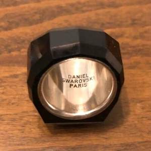 SWAROVSKI NIRVANA Rings Black Size #52 Used - Picture 1 of 6