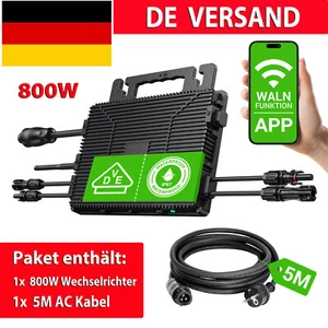 800W Solar Mikro-Wechselrichter Wechselrichter TM-L800Mi APP WIFI 2MPPT Inverter - Bild 1 von 22
