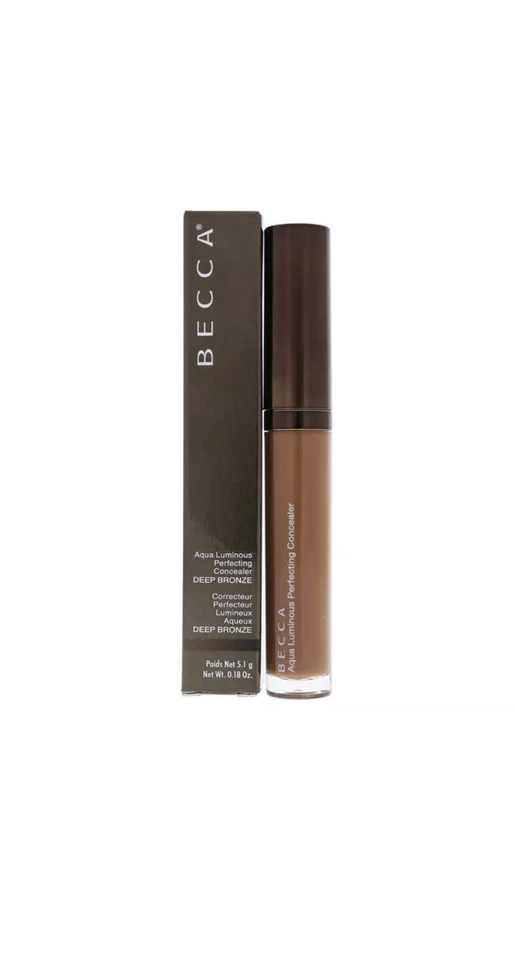 Becca Aqua Luminous Perfecting Concealer in DEEP BRONZE 0.18oz New Boxed - Image 1 of 1