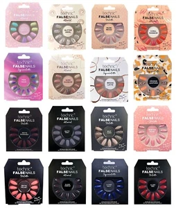 TECHNIC Fake Nails, False, Press Ons On, Glue, Short Long Matte Gloss Pack of 24 - Picture 1 of 54