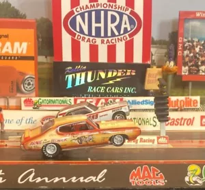 ARNIE FARMER BESWICK 1969 PONTIAC GTO JUDGE NHRA DRAG STRIP LEGENDS MINT ON CARD - Picture 1 of 7