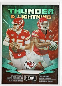 2019 Panini Playoff - Thunder & Lightning Patrick Mahomes II / Damien Williams #14 - Bild 1 von 2