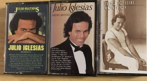 Julio Iglesias 3 Cassettes Moments, 1100 Bel Air Place, & Non Stop - Picture 1 of 1