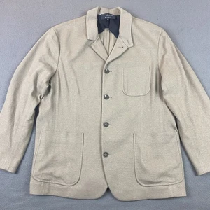 Rag & Bone Blazer Mens 48 Brown Parker Cotton Linen Blend Jacket - Picture 1 of 14