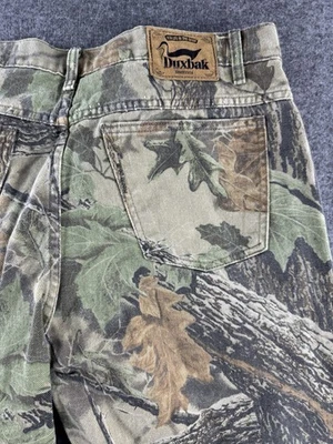 Vintage Duxbak Realtree Camo Hunting Pants Jeans Mens 34x25 Made in USA VTG - Image 1 of 4