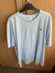 Lacoste Men's Sports Ultra Dry ShortSleeved T-Shirt Light Blue, Size 3XL - Picture 1 of 6