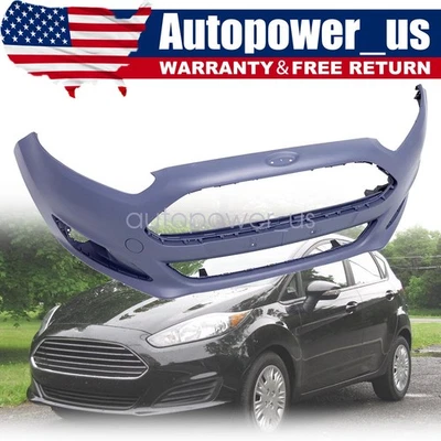 New Front Bumper Cover Fascia For 2014 2015-2019 Ford Fiesta Sedan/Hatchback US - Image 1 of 4