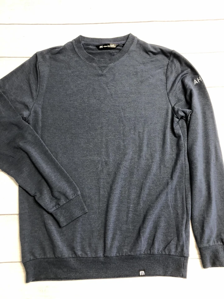 TravisMathew Sweater Mens Small Crewneck Pullover Ahead Lightweight Casual Golf - Image 1 of 4
