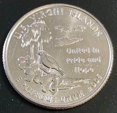 2009-D - U.S. Virgin Islands Statehood Quarter circulated AU+ - Image 1 of 2