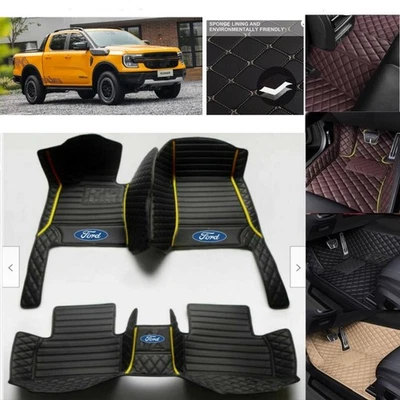 Automatten für Ford Ranger Fußmatten Bj.2019-2025 Boden Teppiche Wasserdicht - Bild 1 von 4