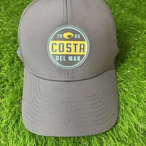 Costa Del Mar Prado Performance Hat Fishing Nets Hook And Loop Adjustable Gray - Picture 1 of 5