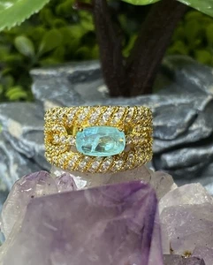 Bomb Party Ring 💍 Size 7 RG 67684 "Glamorous Traveler"🩵 Resort Wear Collection - Picture 1 of 22