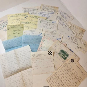 lotto carta scritta a mano vintage ricette carte lettere pagine 24 pz confezione diario spazzatura - Foto 1 di 5