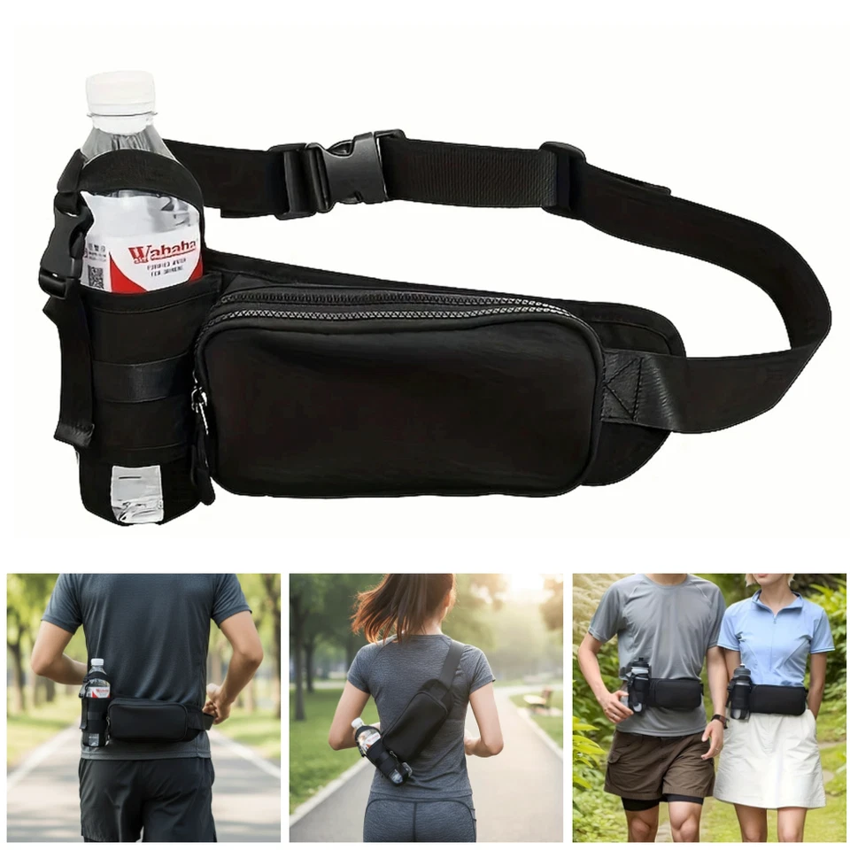 运动腰包袋跑步腰带保姆包带水瓶架手机袋 — 第 1/4 张图片