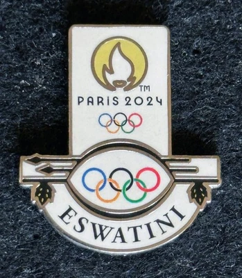 Nice 2024 Paris Summer Olympics - Eswatini NOC Pin - Image 1 of 2