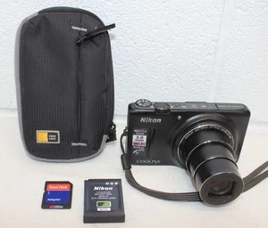 Nikon COOLPIX S9500 18.1 MP Wi-Fi & GPS Digital Camera Black, TESTED/WORKS! EUC! - Picture 1 of 21