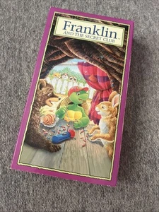 Franklin And The Secret Club Nelvana VHS W/ Stickers, Like-New - Picture 1 of 3