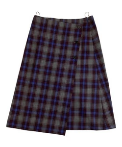 "Check Wrap Skirt Women's Fashion - New" - Picture 1 of 3
