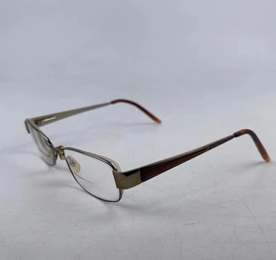 Marco de gafas para mujer Liz Claiborne L322 marrón metal rectangular 52-18-135 mm Foto 1 de 4