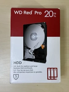 WD Red Pro WD201KFGX 20TB 7200 RPM 512MB SATA 6.0Gb/s 3.5" - Photo 1/8