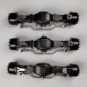 Nuevo eje trasero delantero CNC de metal para camión volquete Tamiya 1/14 Scania Arocs - Imagen 1 de 19