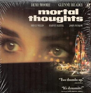 Mortal Thoughts Mystery Thriller Laserdisc 1991 R Demi Moore Glenne Headly Bruce - Picture 1 of 2