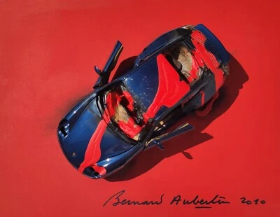 Bernard Aubertin – Gruppe ZERO – Voiture brûlée – Unikat – handsigniert, datiert - Bild 1 von 4