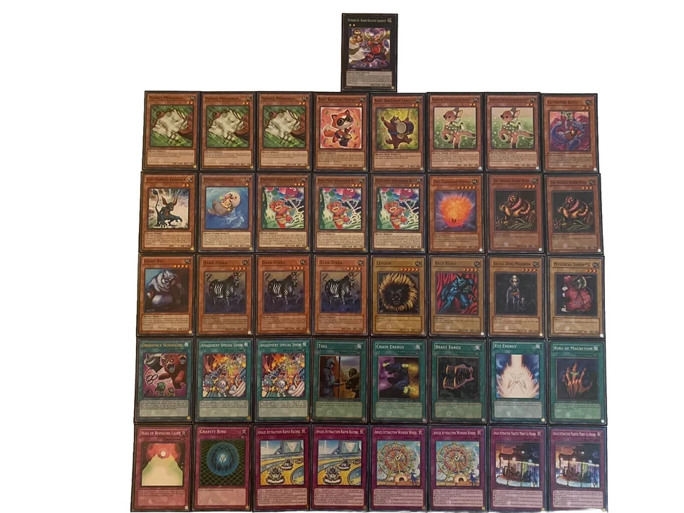 YUGIOH Beast Deck 41 - Cards w/ BRAND NEW Sleeves - Image 1 of 4