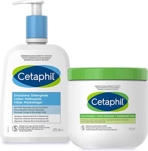 Crema Idratante Viso E Corpo, Senza Profumo, Formato 450G + Emulsione Detergente - Foto 1 di 12