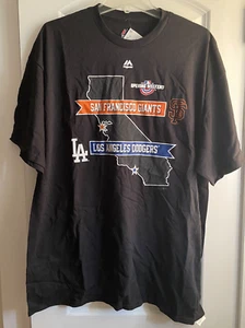 Mercancía genuina. Camiseta negra 2018 Opening Weekend Dodgers VS Giants 2XL NUEVA - Imagen 1 de 8