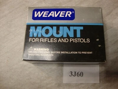 Weaver Scope Rings 49033 Detachable 1" Dual Silver Finish - Image 1 of 4