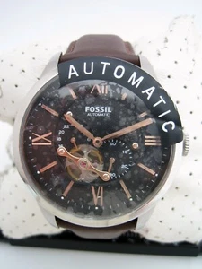RELOJ FOSSIL HOMBRE TOWNSMAN AUTOMÁTICO ME3061 ACERO INOXIDABLE CUERO MARRÓN - Imagen 1 de 10